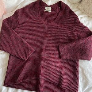 Maroon urban oversized sweater